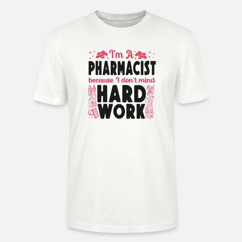 Pharmacy Tech Technician - Stanley/Stella Unisex Bio-T-Shirt CRAFTER - Weiß