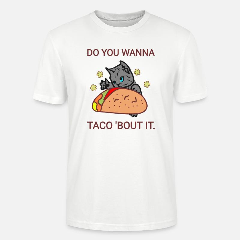 Willst du Taco drüber - Stanley/Stella Unisex Bio-T-Shirt CRAFTER - Weiß