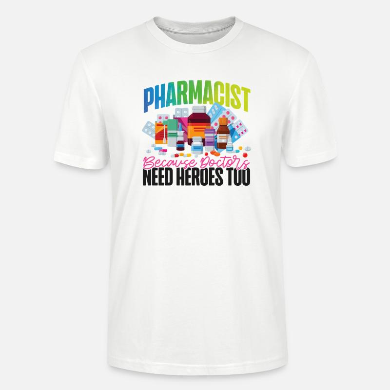 Pharmacy Tech Technician - Stanley/Stella Unisex Bio-T-Shirt CRAFTER - Weiß