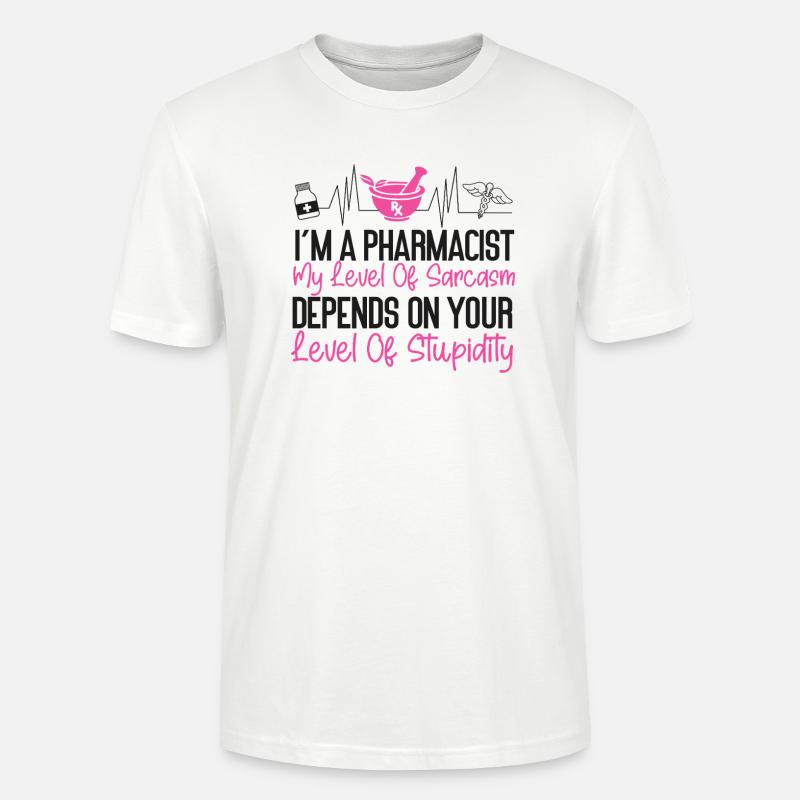 Pharmacy Tech Technician - Stanley/Stella Unisex Bio-T-Shirt CRAFTER - Weiß