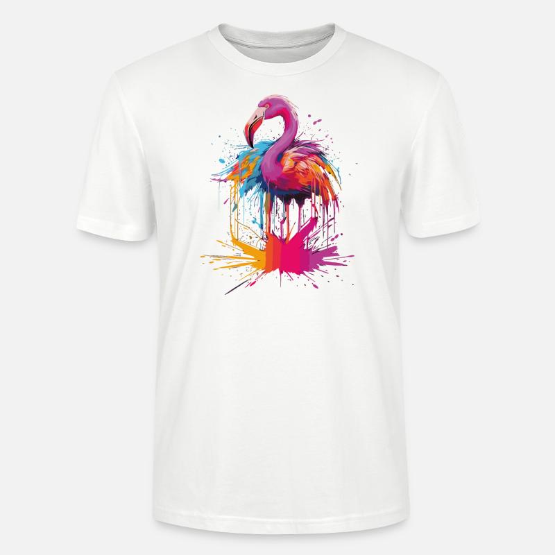 Flamingo - Stanley/Stella Unisex Bio-T-Shirt CRAFTER - Weiß