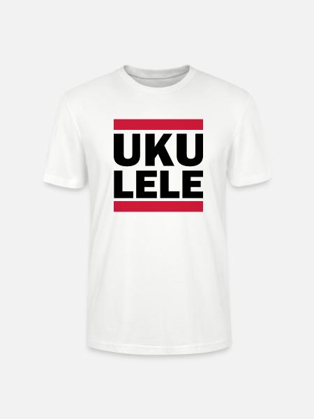 UKULELE - T-shirt bio CRAFTER Stanley Stella Unisexe - blanc