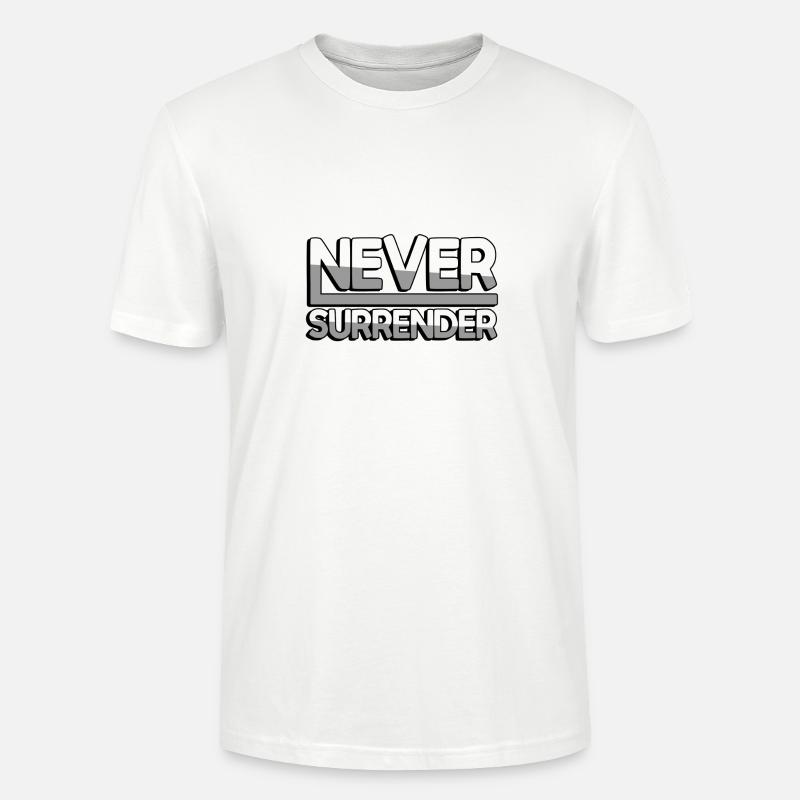 NEVER SURRENDER (Weiß) - Gaming - Stanley/Stella Unisex Bio-T-Shirt CRAFTER - Weiß
