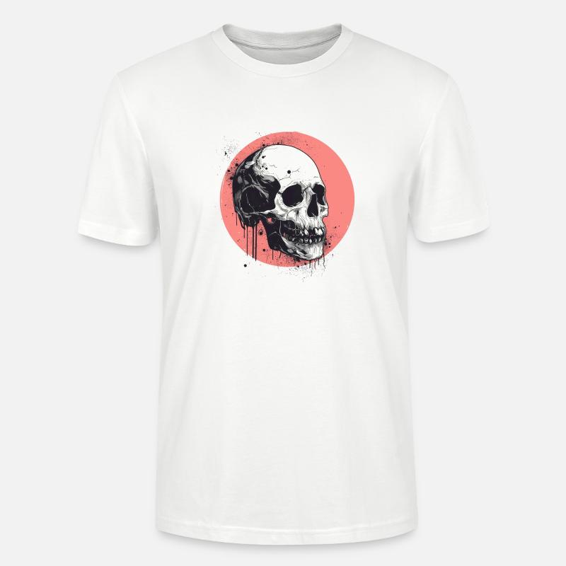 Schädel - Stanley/Stella Unisex Bio-T-Shirt CRAFTER - Weiß