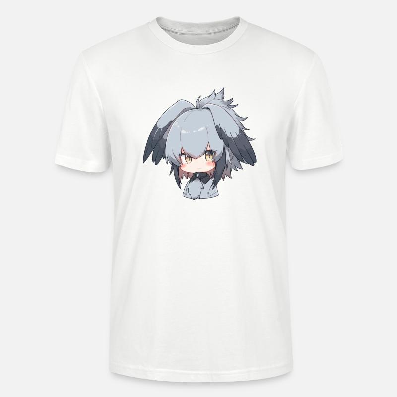 Süßes Schuhschnabel Anime Mädchen - Stanley/Stella Unisex Bio-T-Shirt CRAFTER - Weiß