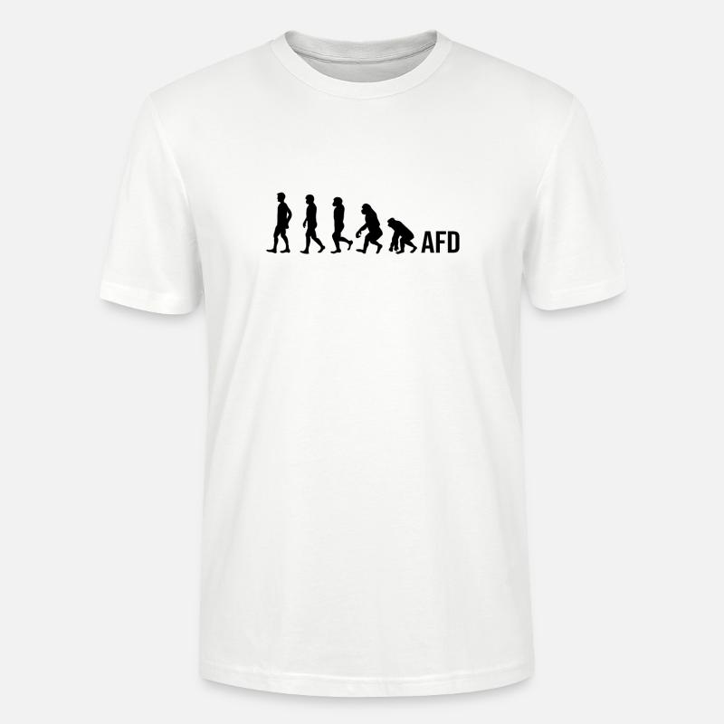 AFD Evolution Gegen Rechts Antirassismus - Stanley/Stella Unisex Bio-T-Shirt CRAFTER - Weiß