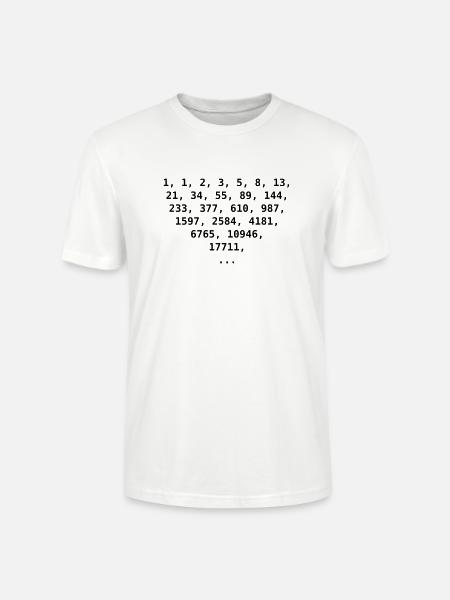 Fibonacci Zahlen - Stanley/Stella Unisex Bio-T-Shirt CRAFTER - Weiß