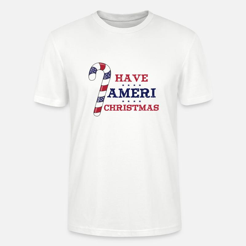 Have Ameri Christmas - Stanley/Stella Unisex Bio-T-Shirt CRAFTER - Weiß