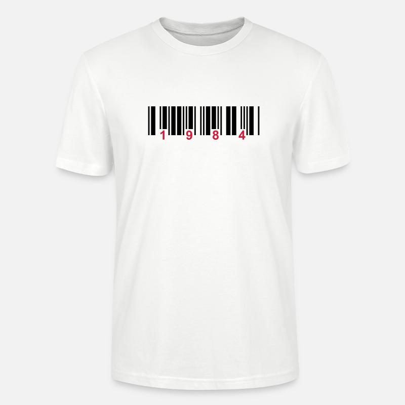 barcode 1984 - Stanley/Stella Unisex Bio-T-Shirt CRAFTER - Weiß
