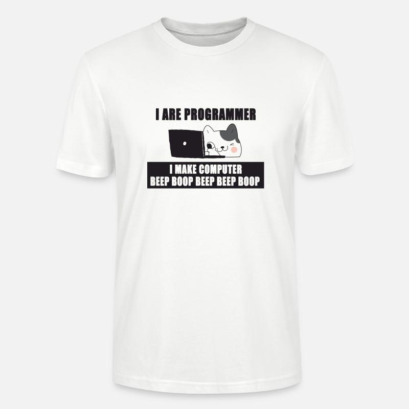 Ich bin Programmierer - Stanley/Stella Unisex Bio-T-Shirt CRAFTER - Weiß