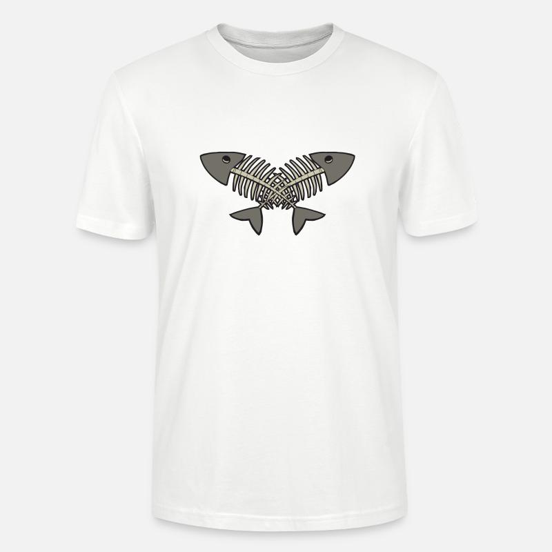 Fischgräten - Stanley/Stella Unisex Bio-T-Shirt CRAFTER - Weiß
