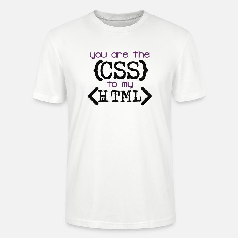 Css à Html - T-shirt bio CRAFTER Stanley Stella Unisexe - blanc