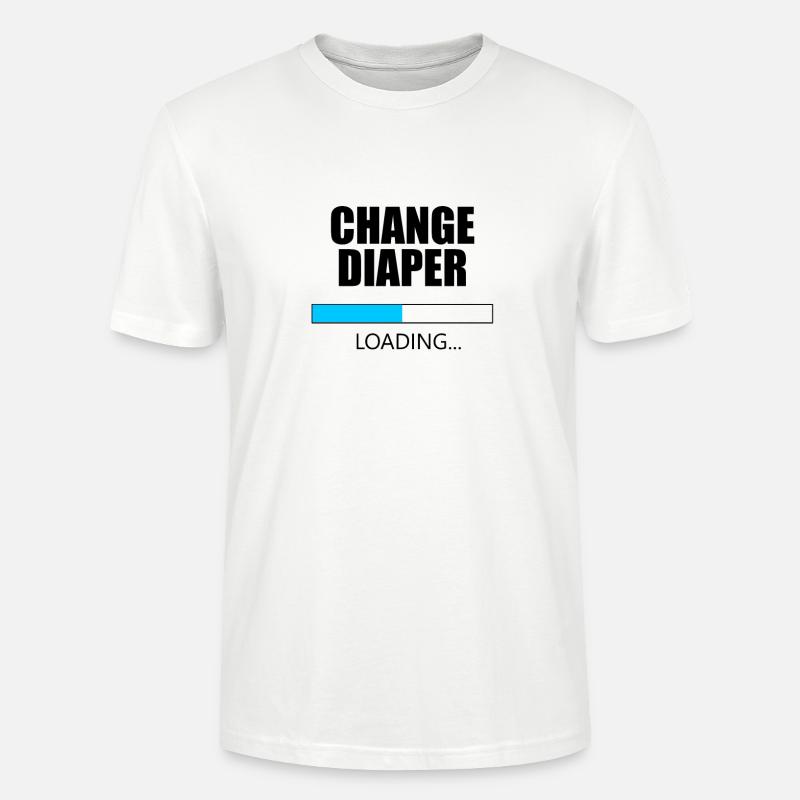 Change Diaper Loading - Stanley/Stella Unisex Bio-T-Shirt CRAFTER - Weiß