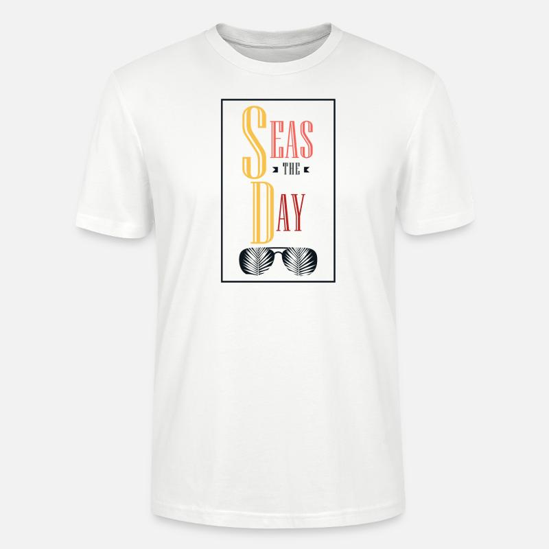 Vacances, été, mer - T-shirt bio CRAFTER Stanley Stella Unisexe - blanc