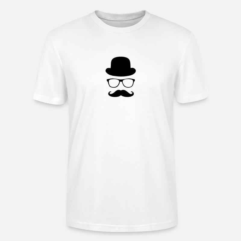 Bart Schnauzer Beard men style - Stanley/Stella Unisex Bio-T-Shirt CRAFTER - Weiß