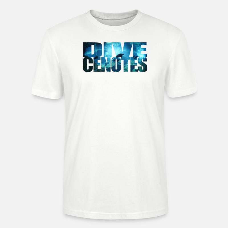 cadeau de plongée cenotes plongée - T-shirt bio CRAFTER Stanley Stella Unisexe - blanc
