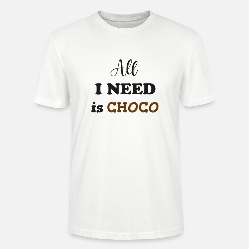All i need is choco - Stanley/Stella Unisex Bio-T-Shirt CRAFTER - Weiß