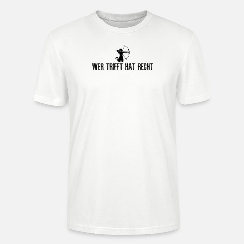 Bogenschießen - Stanley/Stella Unisex Bio-T-Shirt CRAFTER - Weiß
