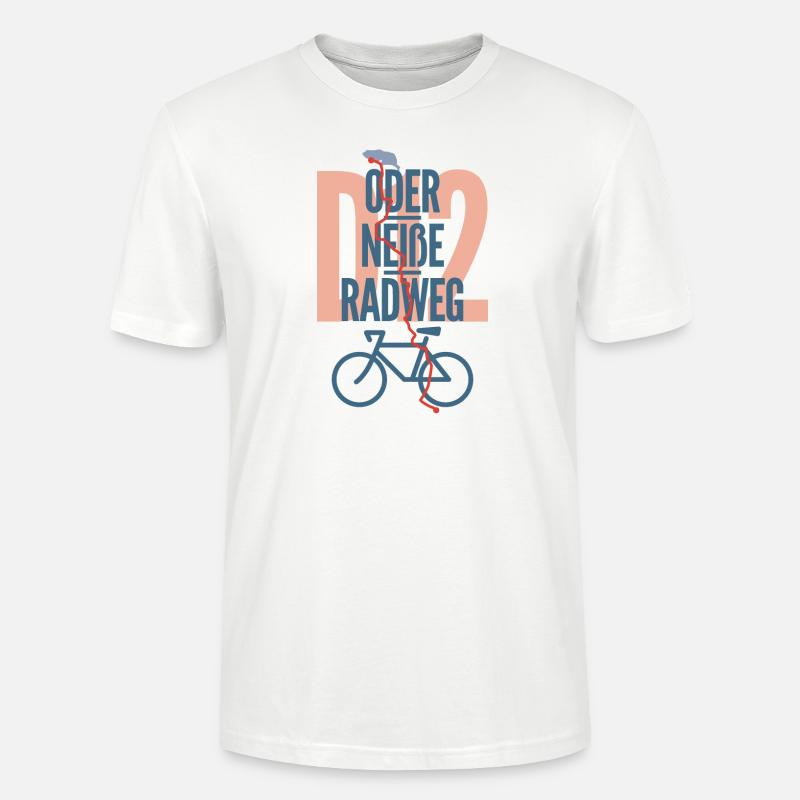 Oder-Neiße-Radweg - Stanley/Stella Unisex Bio-T-Shirt CRAFTER - Weiß