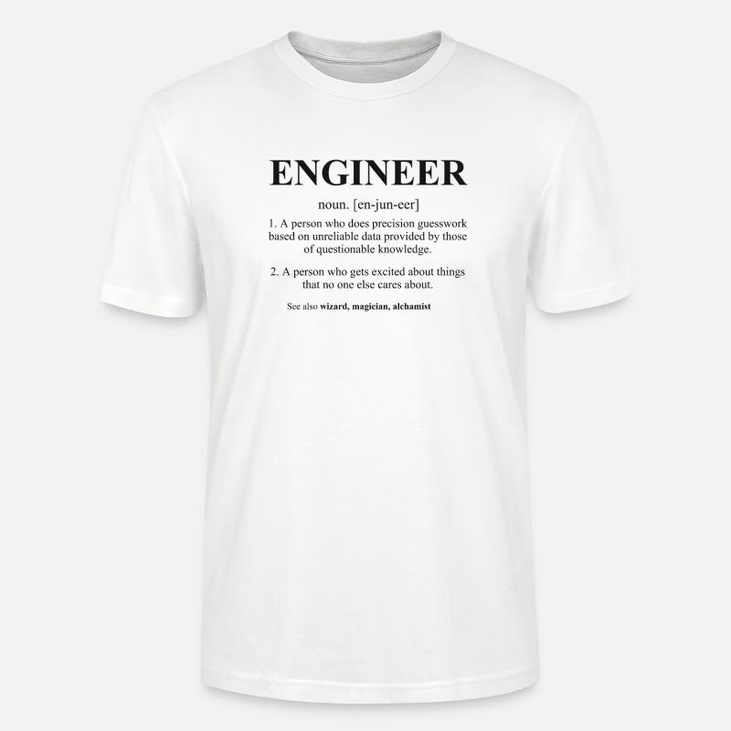 Entwickler-Definitionswörterbuch-Assistenten-Branche - Stanley/Stella Unisex Bio-T-Shirt CRAFTER - Weiß