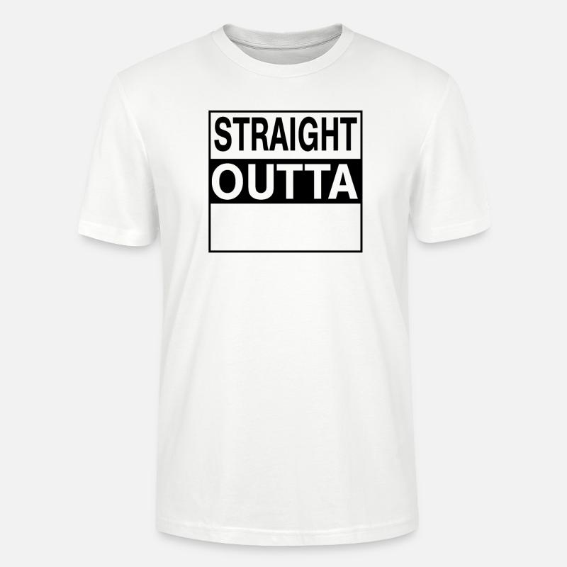 Straight outta Template - Stanley/Stella Unisex Bio-T-Shirt CRAFTER - Weiß