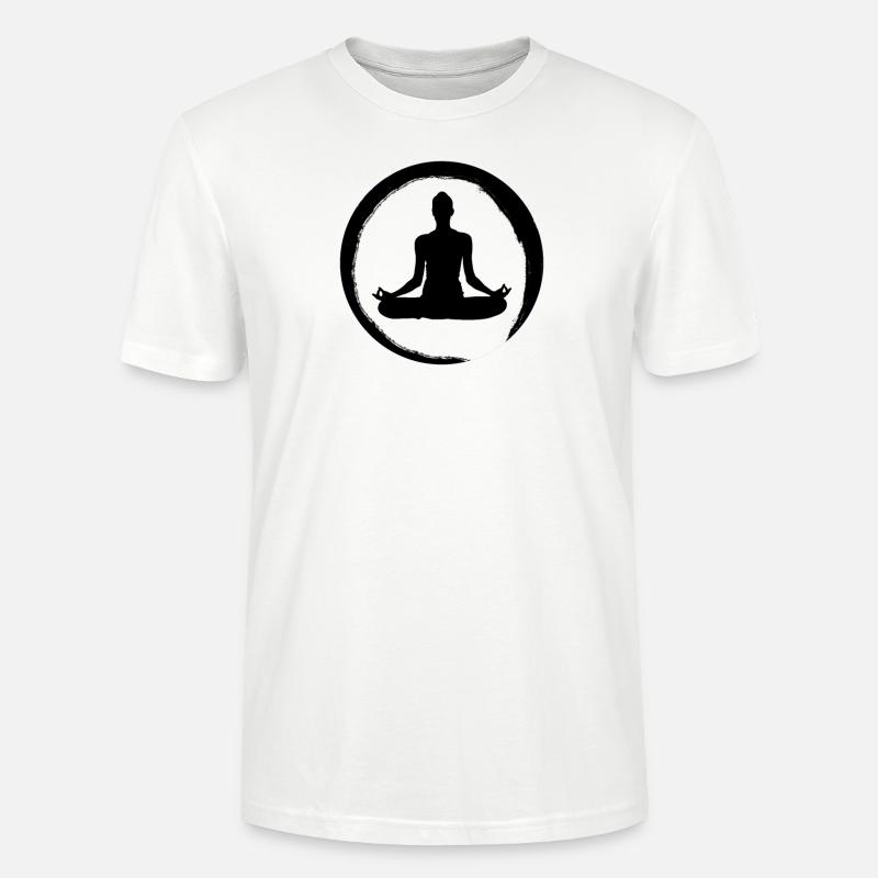 Zen Circle Buddhismus - Stanley/Stella Unisex Bio-T-Shirt CRAFTER - Weiß