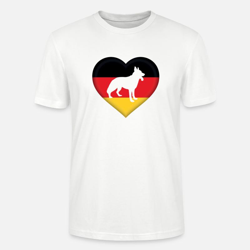 German Shepherd German Shepherd Gift - Stanley/Stella CRAFTER Unisex Organic T-Shirt - white