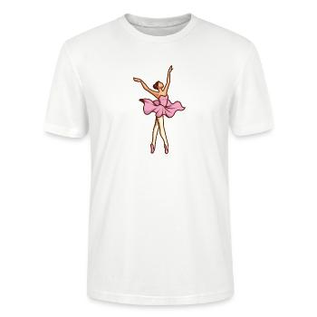 Ballerine - T-shirt bio CRAFTER Stanley Stella Unisexe - blanc - Devant - Alina (178cm) & Michal (187cm)