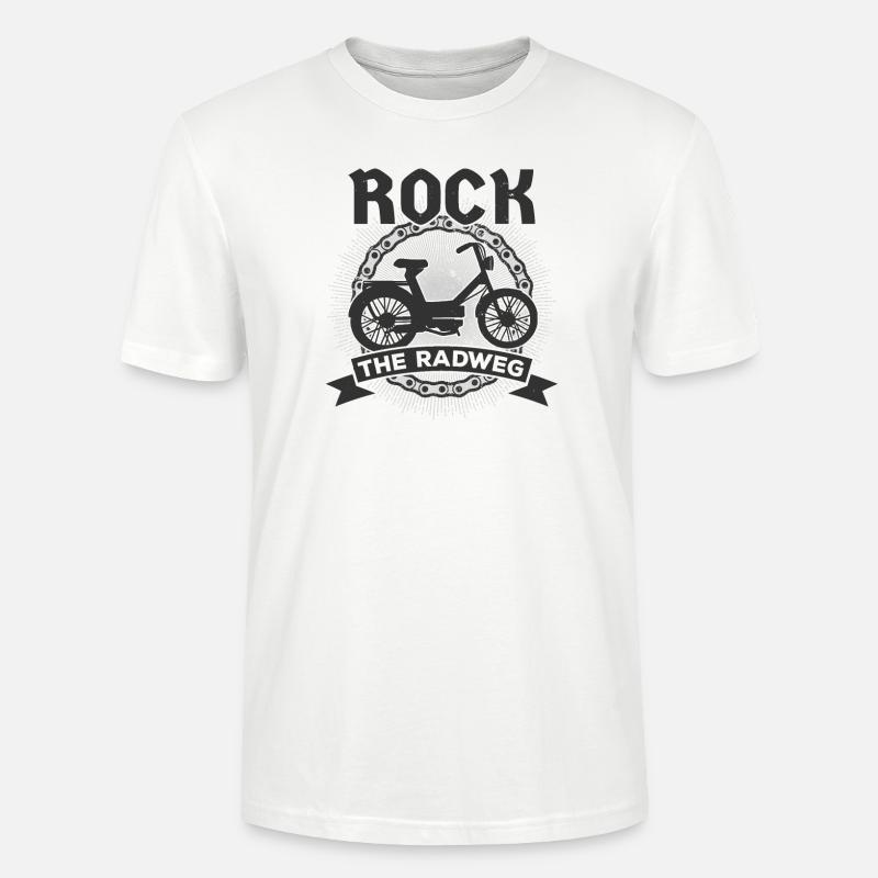 Mobylette Mobylette Mobylette Mokick Mobylette - T-shirt bio CRAFTER Stanley Stella Unisexe - blanc
