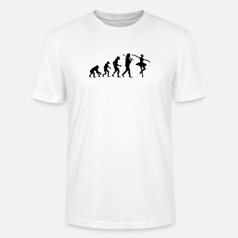 Evolution Ballet - T-shirt bio CRAFTER Stanley Stella Unisexe - blanc