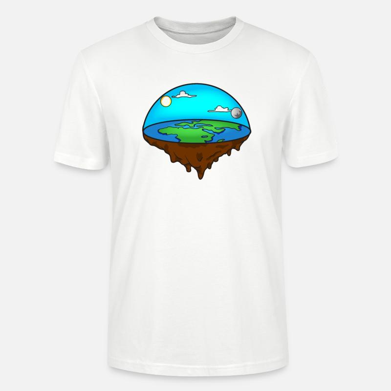 Flache Erde - Stanley/Stella Unisex Bio-T-Shirt CRAFTER - Weiß