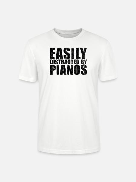 Pianist Geschenk - Stanley/Stella Unisex Bio-T-Shirt CRAFTER - Weiß