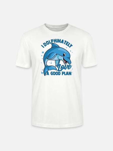 Delphine Delphin Delfin - Stanley/Stella Unisex Bio-T-Shirt CRAFTER - Weiß