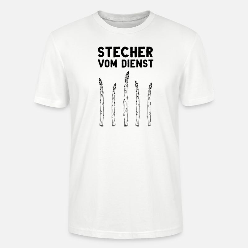 Chefstecher Spargelstecher Spargelernte Bauer - Stanley/Stella Unisex Bio-T-Shirt CRAFTER - Weiß