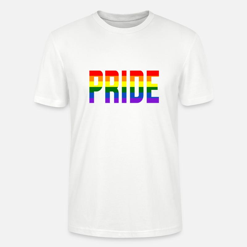 Pride Regenbogen - Stanley/Stella Unisex Bio-T-Shirt CRAFTER - Weiß