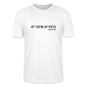 Zugspitze Koordinaten Gipfel - Stanley/Stella Unisex Bio-T-Shirt CRAFTER - Weiß - Vorne - Alina (178cm) & Michal (187cm)