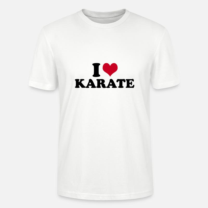 I Love Karate - Stanley/Stella Unisex Bio-T-Shirt CRAFTER - Weiß