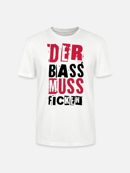 DER BASS MUSS FICKEN - Stanley/Stella Unisex Bio-T-Shirt CRAFTER - Weiß
