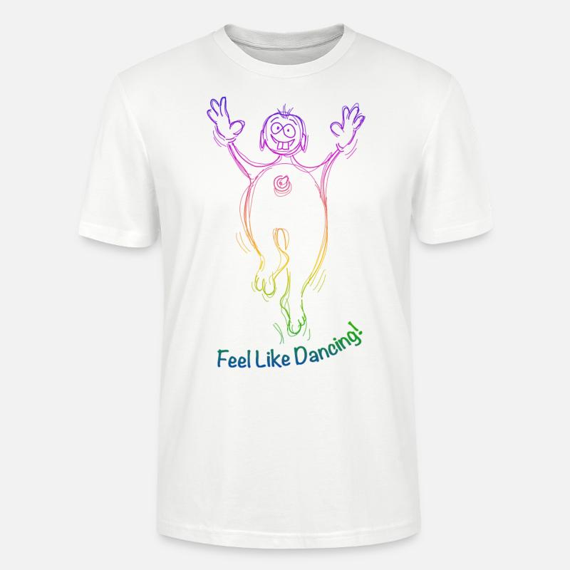 Sentez-vous comme danser l’arc-en-ciel - T-shirt bio CRAFTER Stanley Stella Unisexe - blanc