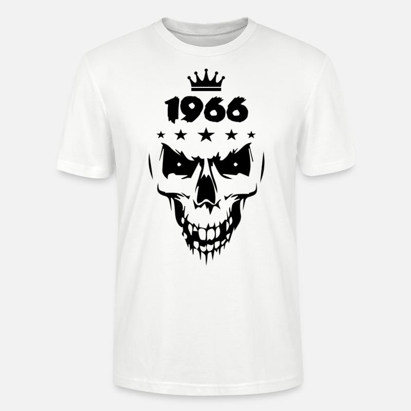 Crâne (1966) - T-shirt bio CRAFTER Stanley Stella Unisexe - blanc