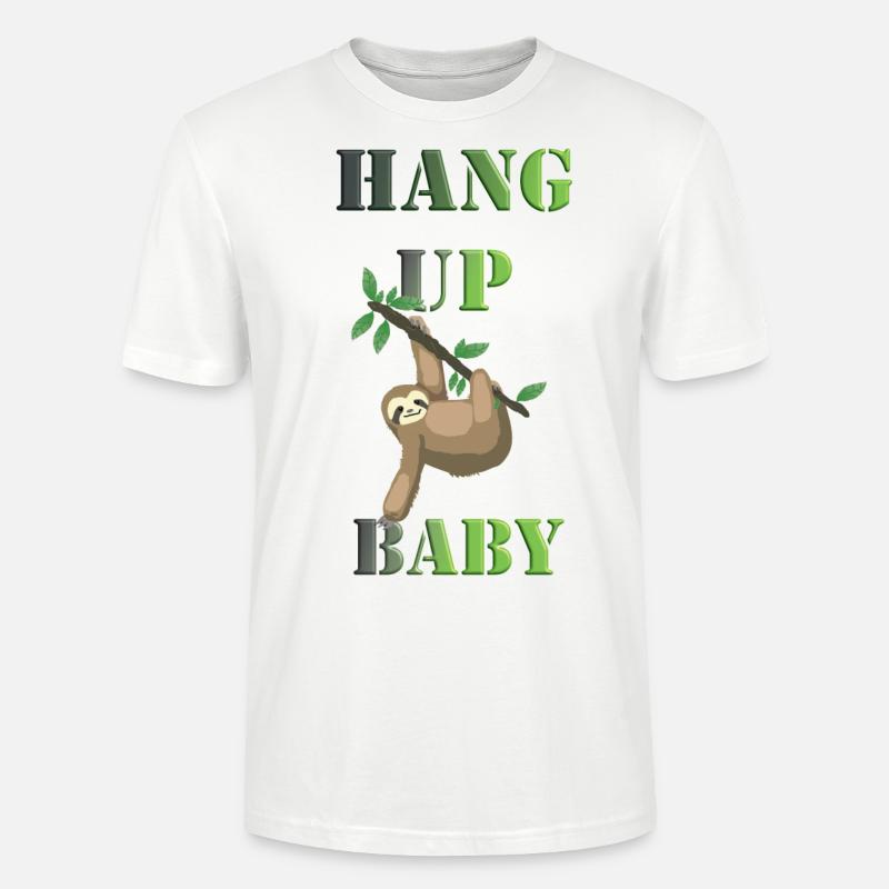 Faultier chillt - Stanley/Stella Unisex Bio-T-Shirt CRAFTER - Weiß
