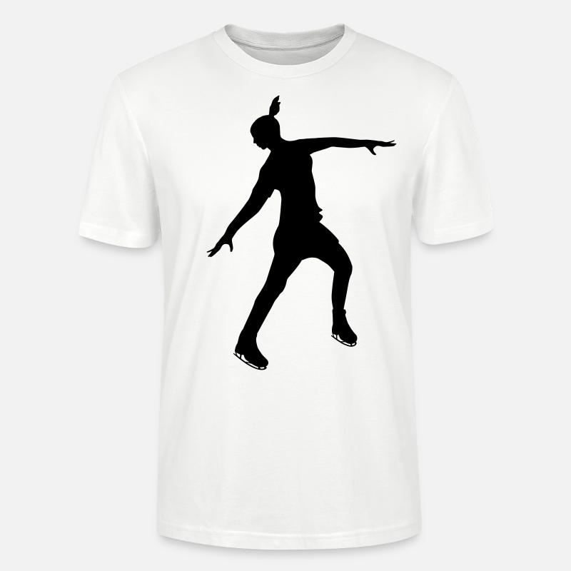 Eiskunstläuferin in stabiler Pose - Stanley/Stella Unisex Bio-T-Shirt CRAFTER - Weiß