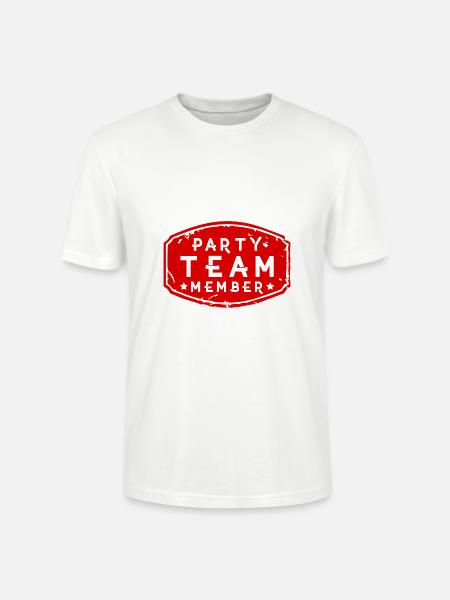 Party Team Member - Stanley/Stella Unisex Bio-T-Shirt CRAFTER - Weiß