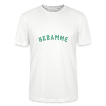 Weltbeste Hebamme / Beste Hebamme / Midwife - Stanley/Stella Unisex Bio-T-Shirt CRAFTER - Weiß - Vorne - Alina (178cm) & Michal (187cm)