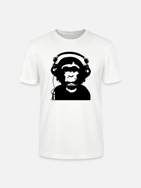 Music by POP CHIMPS - Stanley/Stella Unisex Bio-T-Shirt CRAFTER - Weiß