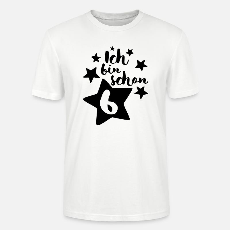 Ich bin schon Sechs! - Stanley/Stella Unisex Bio-T-Shirt CRAFTER - Weiß