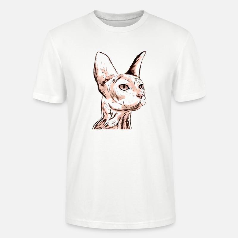 SMALL SPHINX - Stanley/Stella Unisex Bio-T-Shirt CRAFTER - Weiß