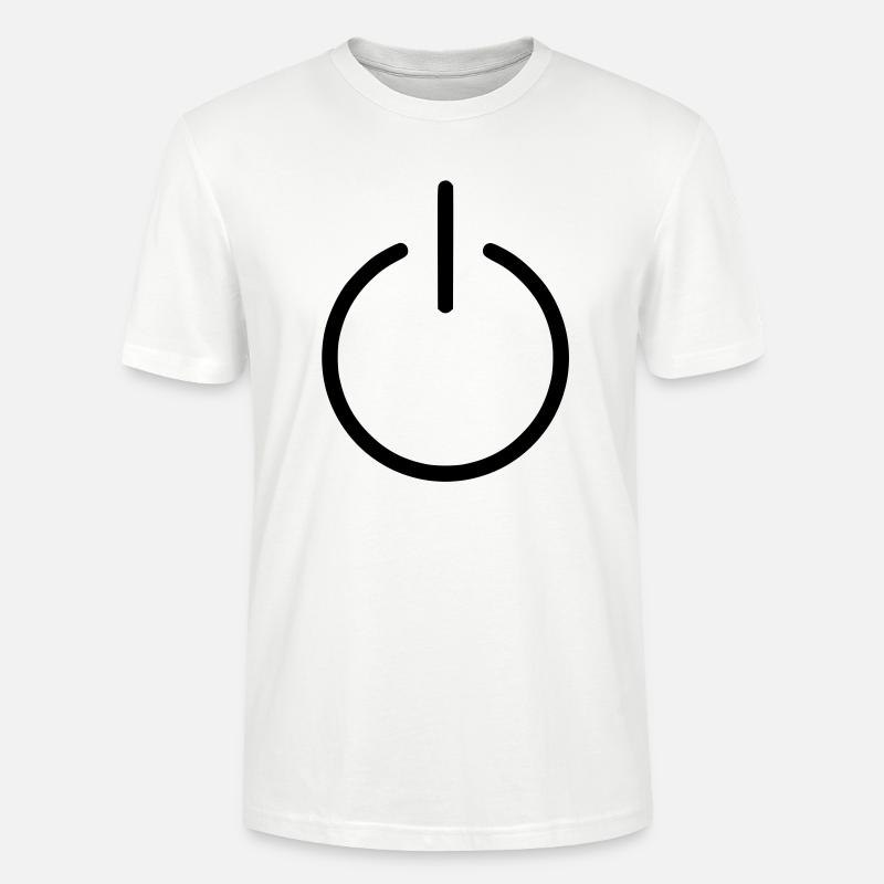 power button - Stanley/Stella Unisex Bio-T-Shirt CRAFTER - Weiß