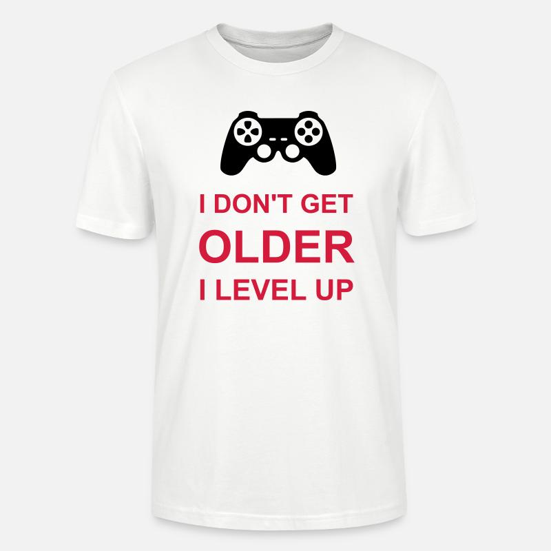 get older level up - Stanley/Stella Unisex Bio-T-Shirt CRAFTER - Weiß