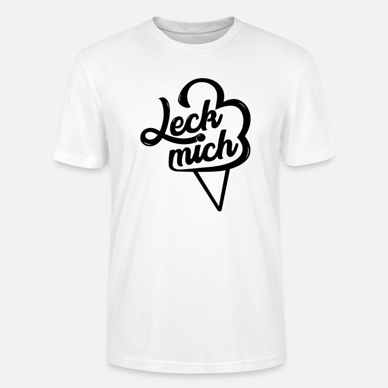 Leck mich am Eis - Stanley/Stella Unisex Bio-T-Shirt CRAFTER - Weiß